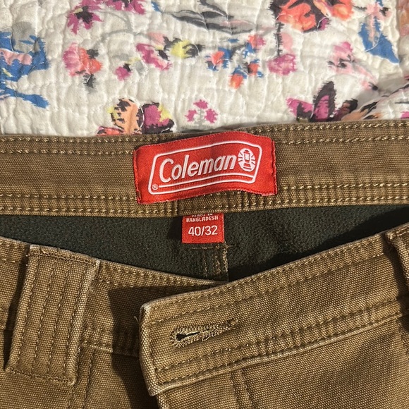 Coleman Brown Cargo Pants Relaxed Fit Cotton Blend - Picture 2 of 5